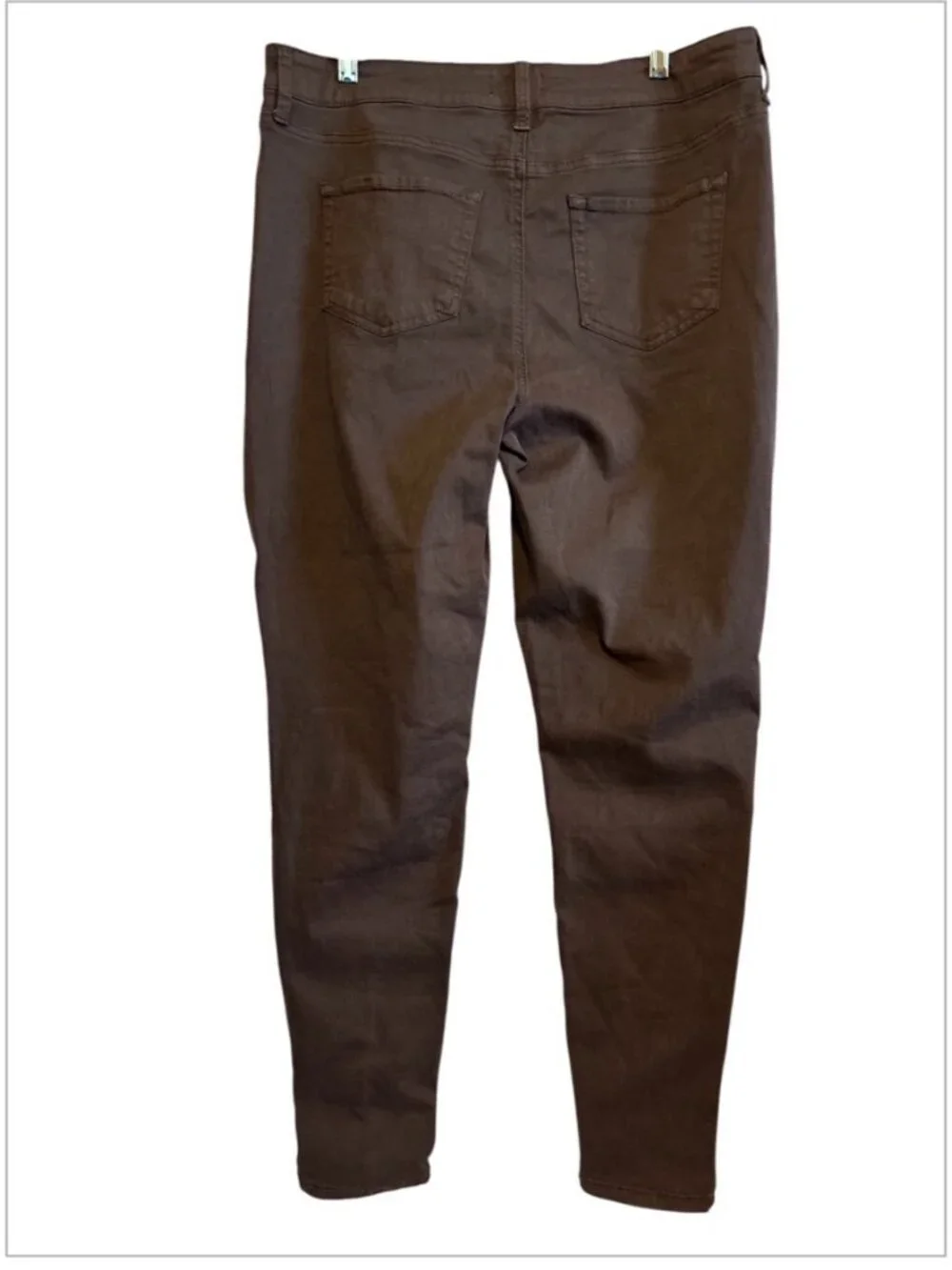 M Jeans By Maurices High Rise Jegging Brown 4 Pocket Zip Pants Size 1 Regular